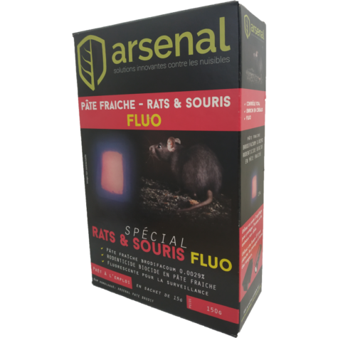 PÂTE FRAÎCHE FLUO RAT ET SOURIS ARSENAL